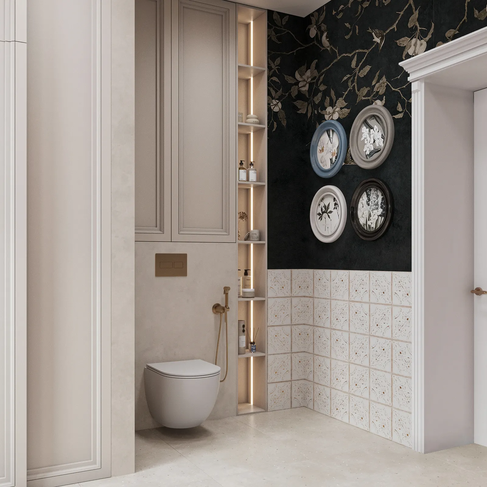 Постирочная — Дом в Воронеже · 230 м², 3D-визуализация, ракурс 3