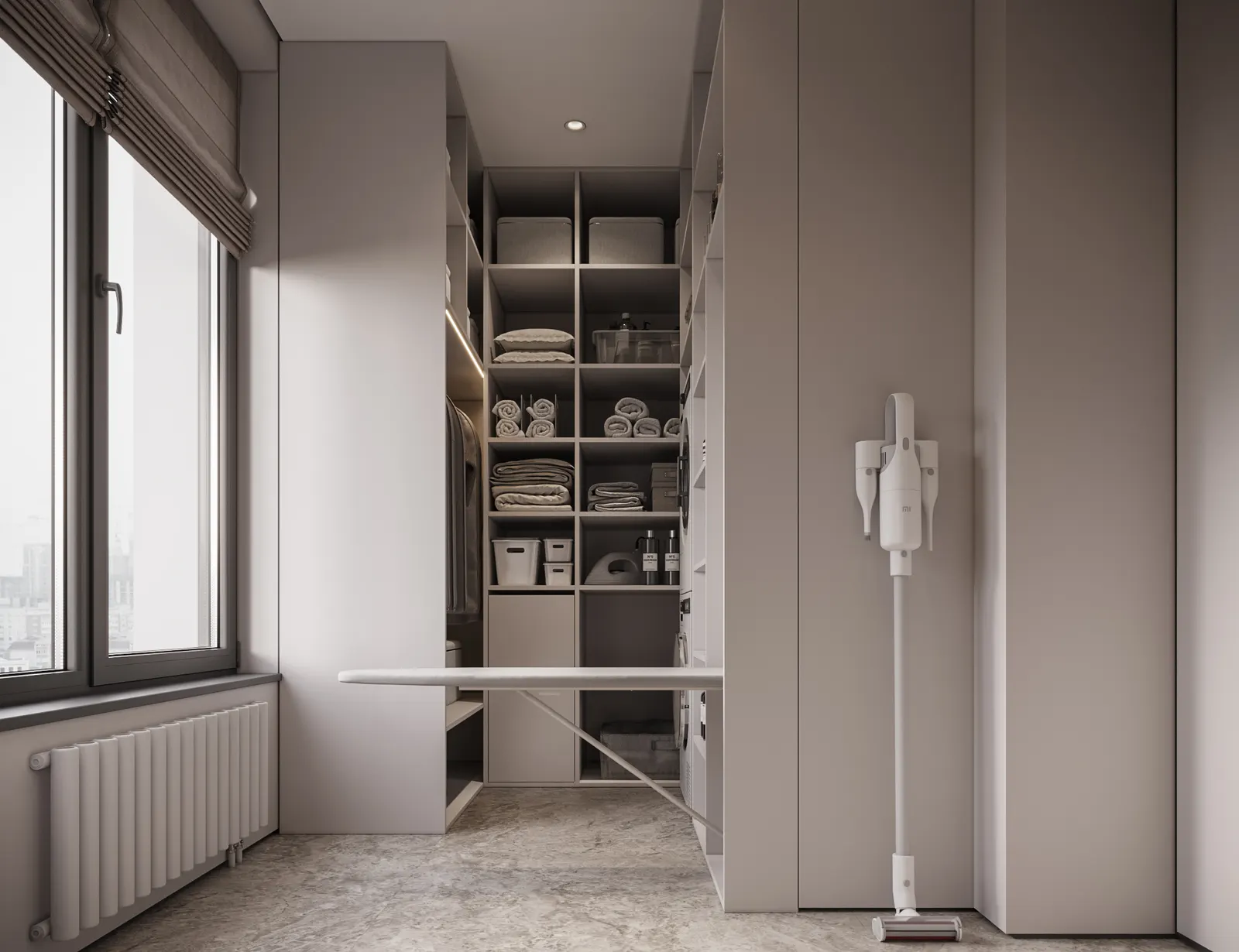 Постирочная — ЖК Остров · 143 м², 3D-визуализация, ракурс 2