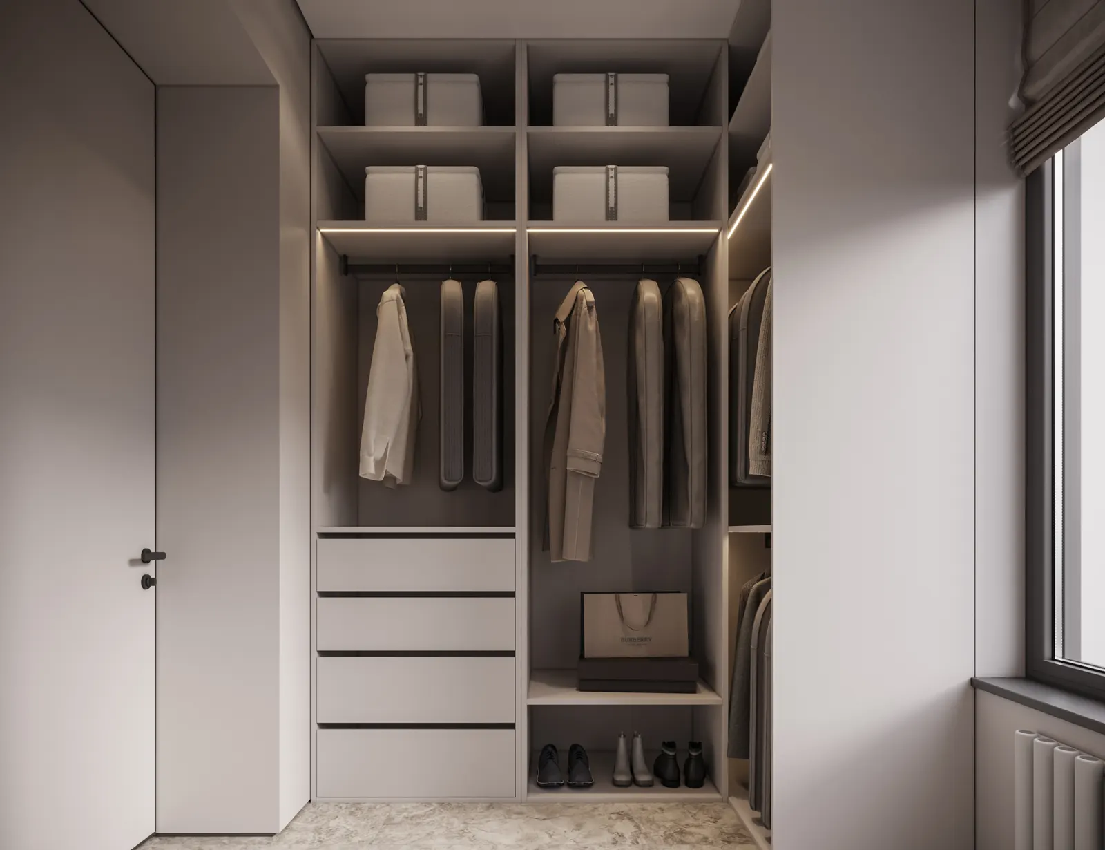 Постирочная — ЖК Остров · 143 м², 3D-визуализация, ракурс 3