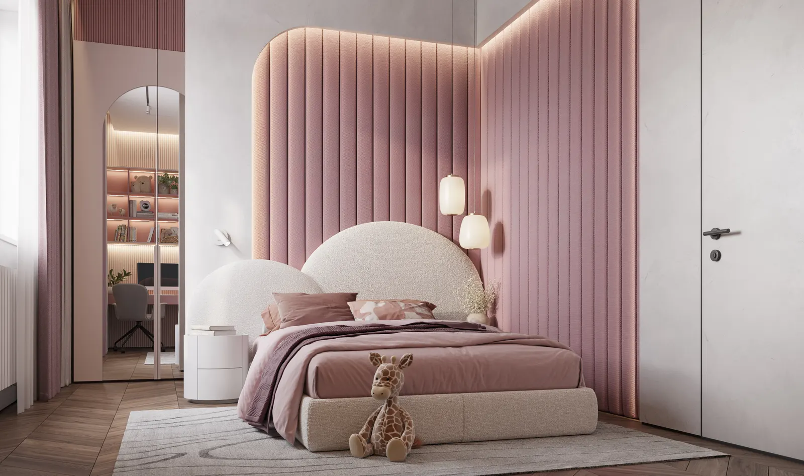 Детские комнаты — КП Снегири, 3D-визуализация, ракурс 1